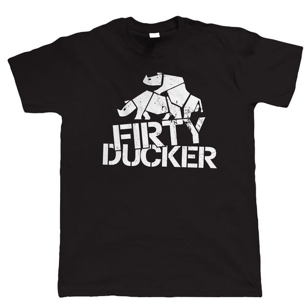 

sport 2019 new mens t shirts firty ducker funny sj rhino jimny off road t shirt, gift for dad him 100% cotton brand new t-shirts