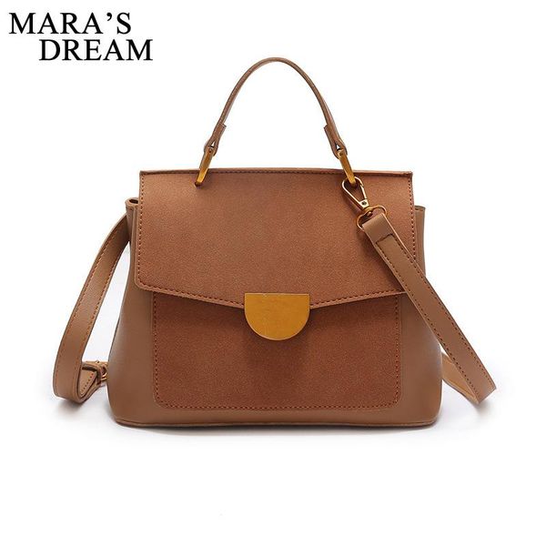 

mara's dream 2020 new solid color fashion autumn female simple and versatile crossbody retro handbag lady shoulder bag