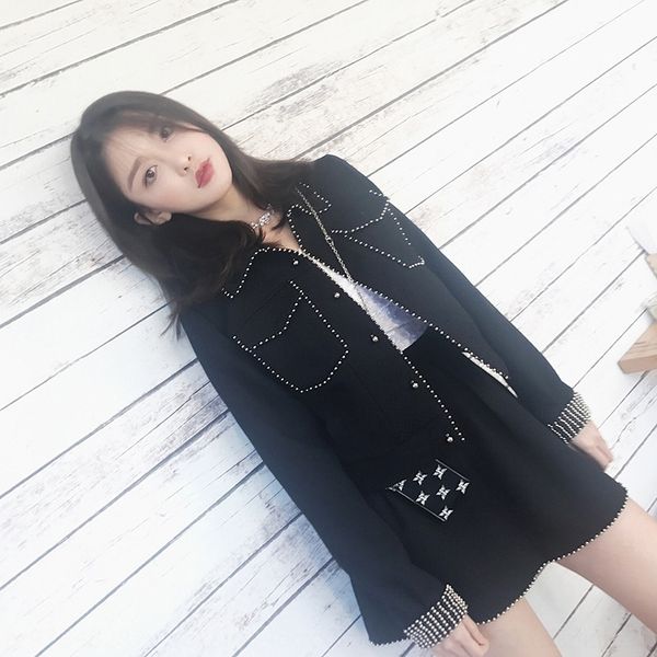 

lbapy in the early autumn of 2020 it is popular hepburn be small to style sweet and skirt light-matured black short short cool skirt two-pie, Gray