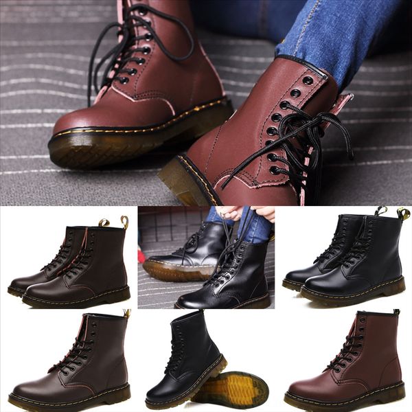 

gvccr new boot front zippersize holecouple m women winter shoes ankle rubber rain leather designer woman red boots, Black