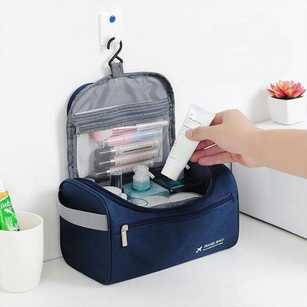 

women bath cosmetic bag hanging travel makeup case casual zipper make up bags necessaries organizer storage pouch toiletry bag