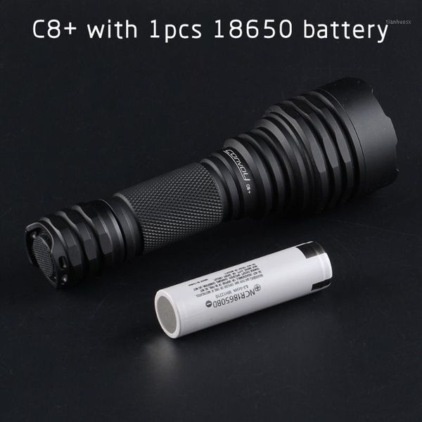 

black convoy c8+ cree xpl hi with 1pcs 18650 battery1