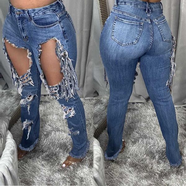 

new popular women's trousers in early spring 2021, Blue