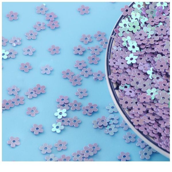 

10g/lot flat plum blossom loose sequins 5mm flower paillettes sewing craft glitter sequin diy sewing accessories nail jllyqd