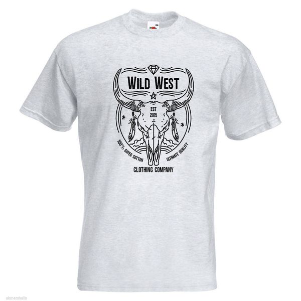 

crew neck 's tee wild west printed t shirt skull feathers landscape desert horns tshirt homme sport hooded sweatshirt hoodie