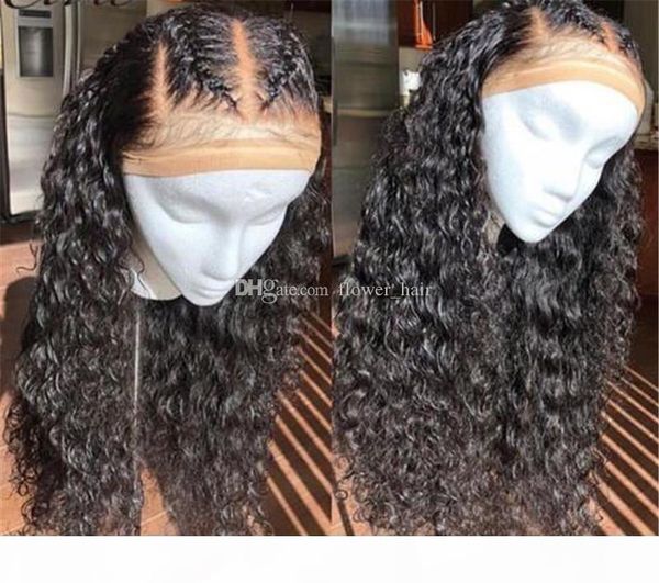 

brazilian human hair full lace wigs virgin hair deep wave glueless full lace wigs for black women lace front wigs with baby hair, Black;brown