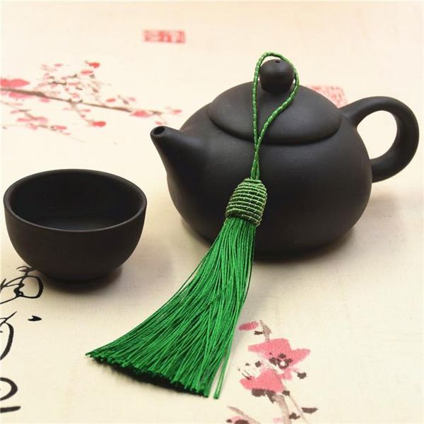

10pcs polyester silk tassels fringe pendant diy material cord tassels trim home curtains party decor tassels ribbon accessories h wmtayt
