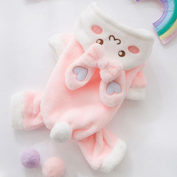 

autumn and winter four legs pet costume halloween cute flannel cartoon design pet clothing multi styles dog jumpsuits1