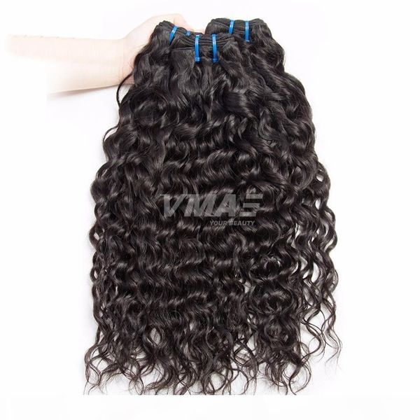 

brazilian ocean weave virgin hair 3pcs lot brazilian water wave vmae virgo hair company wet and wavy human hair weave bundles, Black