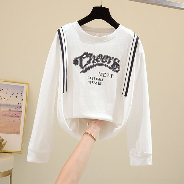 

jxmdf casual fake loose autumn two-piece sweater sweater korean stitching 2020 new long-sleeved women's ins trendy 8lybq, Black