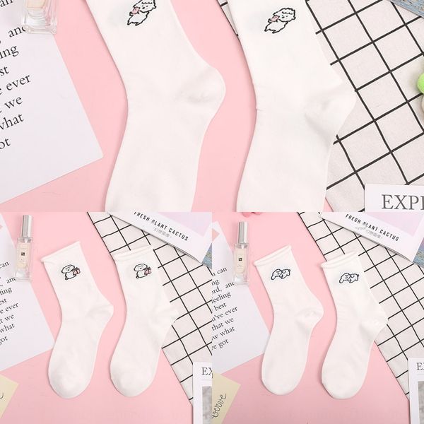 

новый летний тонкий свободный конец stockingswhite curlingmiddle tubekorean мило лето trendloose носков тенденции мультфильм sockschildren и, Black