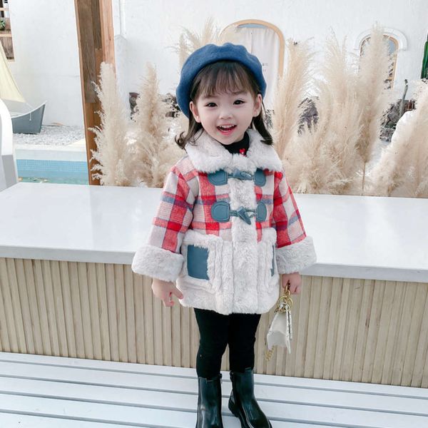 

winter 2020 new korean clothing autumn girls' thickened coat children's plush cardigan 5idgf71i6yqefyte, Black
