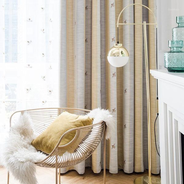 

galaxian printed cotton linen shade curtain window screen left and right biparting open custom for living room bedroom1