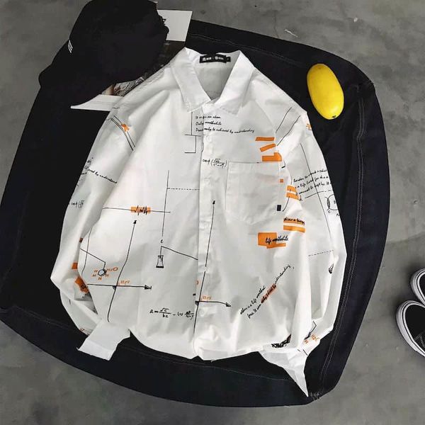 

2021 new hong kong style long-sleeved shirt men blouses women trend japanese spring/autumn small fresh jacket tooling casual shirts pofs, White