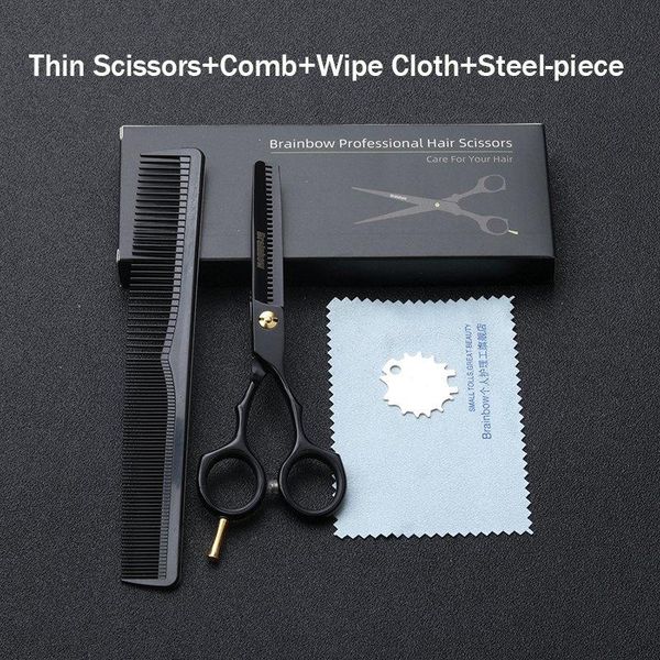 

brainbow 5.5' professional hair scissors cutting thinning hairdressing barber scissors pro salon japan hair styling tools bbyome