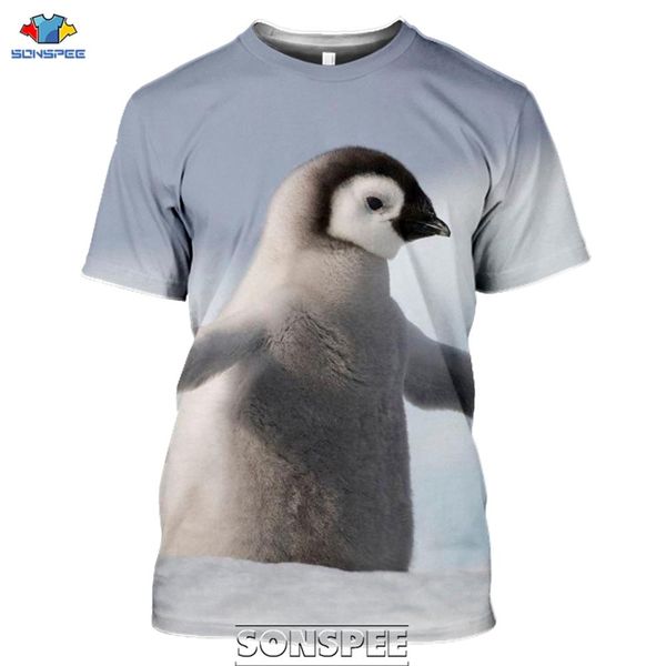 

animal birds penguin print 3d print shirts aesthetic kawaii anime men clothing