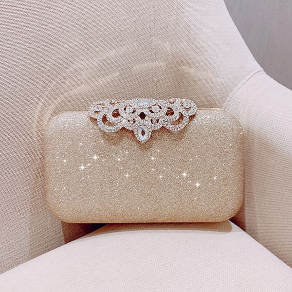 

meloke new fashion sequined scrub clutch women's evening bags bling day clutches gold wedding purse female handbag mn2019 c1009