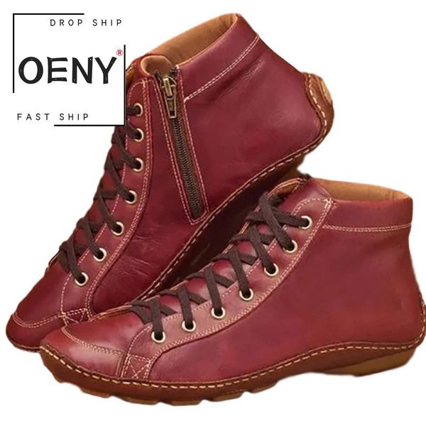 

размер 11 2020 сплошной цвета ботильоны для женщин простой удобной моды обувь легких нескользящих дам кожаных сапоги, Black