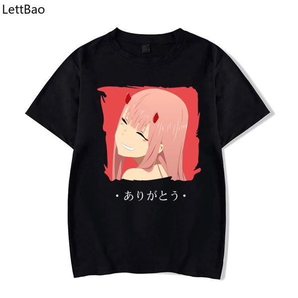 

zero two from darling in the franxx arigatou new harajuku streetwear boyfriend gift funny sport hooded sweatshirt hoodie t shirt