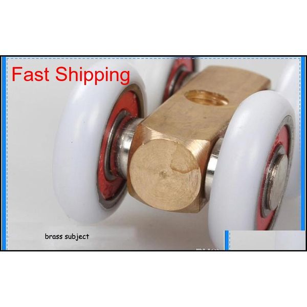 

door roller ultra-quiet wooden window sliding door pulley hanging rail track nylon wheel glass b qylstq packing2010