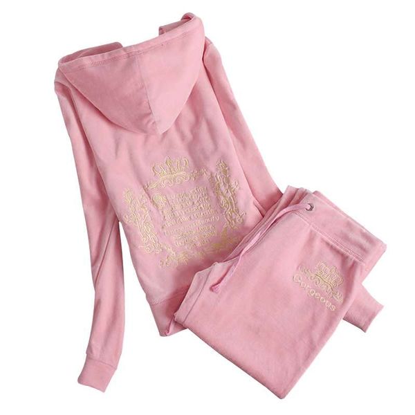 

vipgold sportswear suit for women leisure 2020 spring and autumn new two piece velvet sweater fashion, Gray