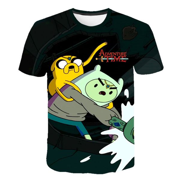 

style adventure time jake and finn singing playing guitar men lovely 3d print shirts hippie graphic horror men clothing