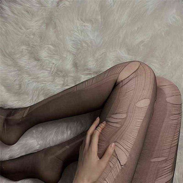 

socks br, don't it, flirt, tear disposable grey silk stockings, female black intert, broken hol, ultra-thin and can be torn, Red;black