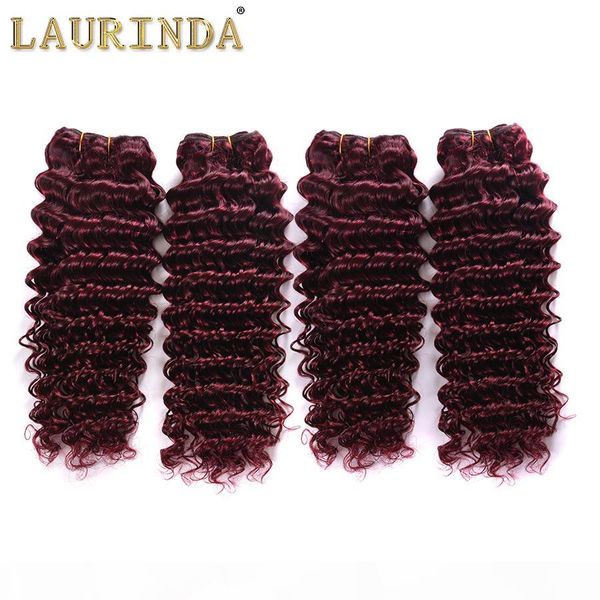 

8a wine red brazilian hair 4 bundles 99j deep curly human hair weaves brazilian burgundy deep wave extensions ing, Black;brown