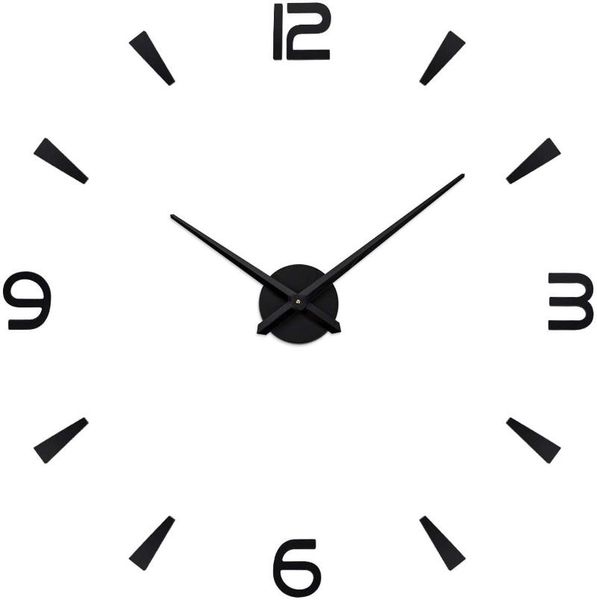 

large wall clock quartz 3d diy kitchen acrylic mirror stickers oversize wall clock modern design home decor watch