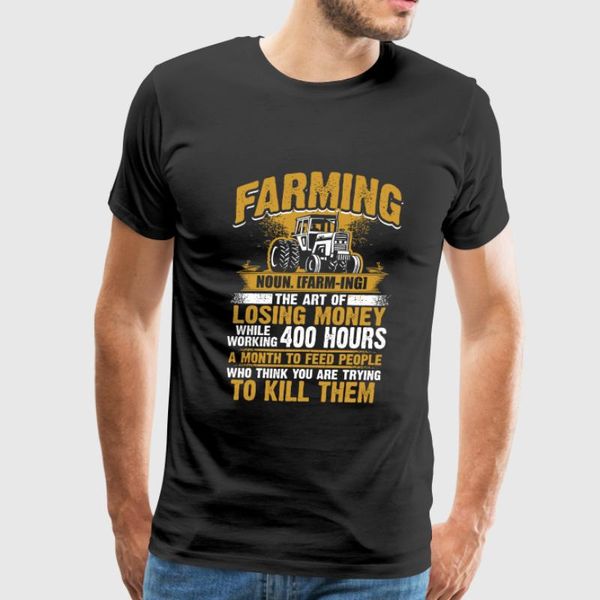 

100% хлопок o-образным вырезом custom напечатаны мужчины майка farmer farmer farming определение женщины t-shirt спорт толстовка с капюшоном