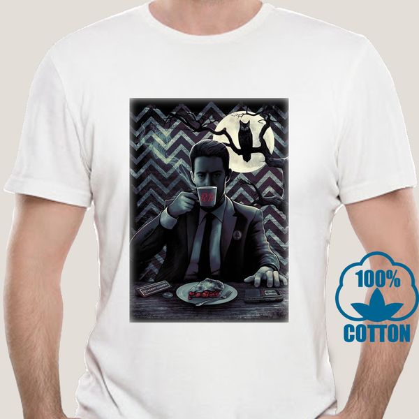 

1975a твин пикс агент купер футболка david lynch 100% хлопок дейл купер tee спорт толстовка с капюшоном толстовка