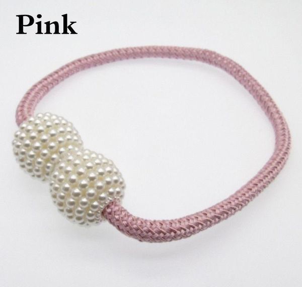 

new fashion 10 pcs magnetic curtain strap buckle bind curtain holder pearl beads tiebacks tie backs clips simp jllqaj yy_dhhome, Silver