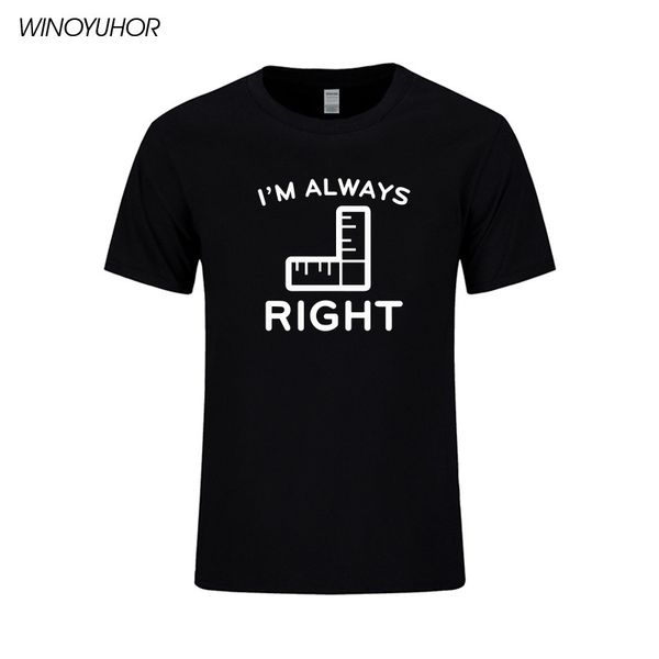 

fashion right angle i'm always right t shirt men summer style short sleeve men math t shirts tee sport hooded sweatshirt hoodie