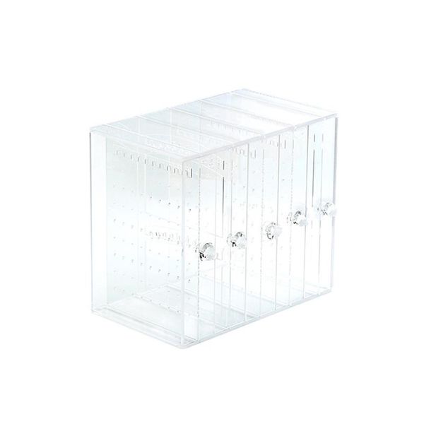 

acrylic upscale jewelry box cosmetic box deskdisplay earrings earrings, Pink;blue