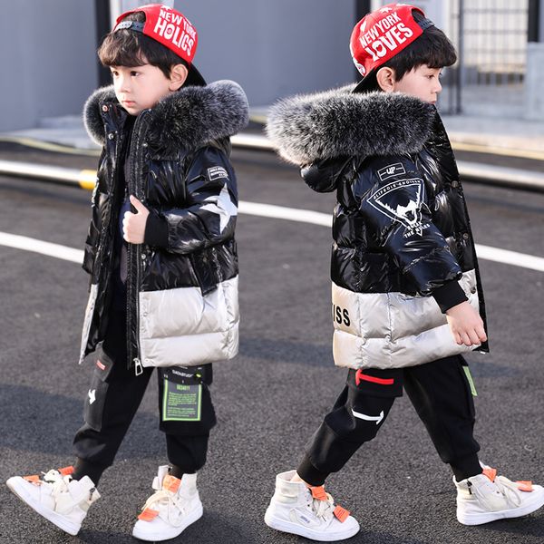 

children's wear boys' winter padded new and down cotton clothes in 2020, Blue;gray