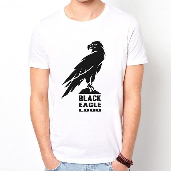 

xs-4xl new 2020 sunmmer men t-shirts big blackeagle print cotton o-neck short-sleeved men's casual brand tee shirt korean style1, White;black