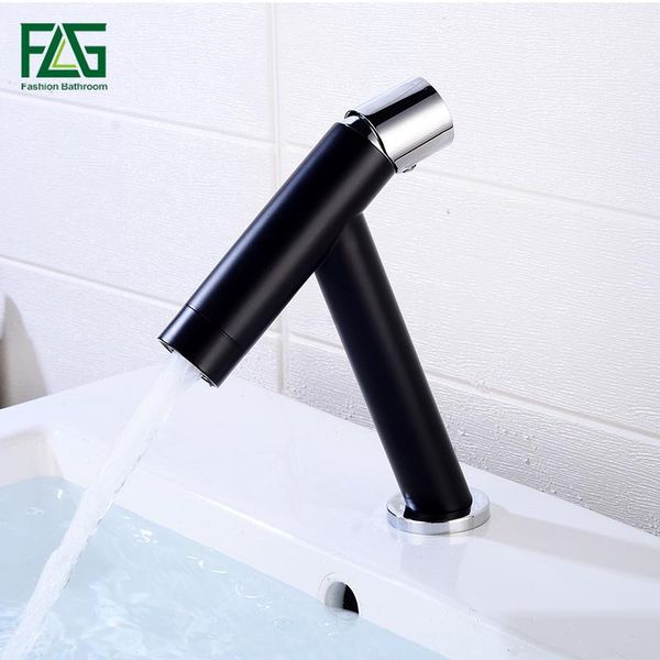 

flg basin faucets brass modern bathroom sink faucet single lever bathroom basin faucet and cold mixer water tap black