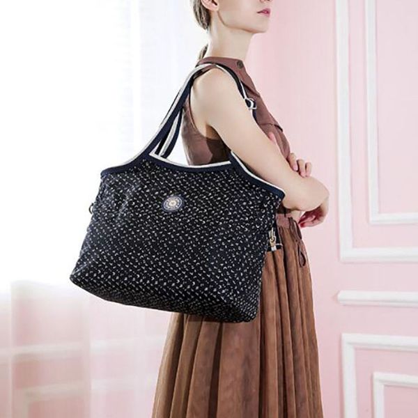 

wahyah waterproof nylon bags shopping tote bag designer women bag shoulder women handbags mummy portable clutch totes zy018