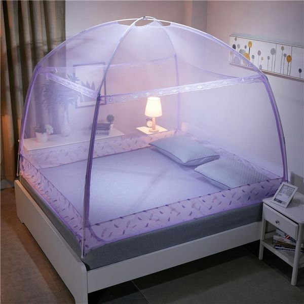 

round done mosquito net for adults three-door canopy netting for princess bed zipper bed canopy students mesh bed tent vt0149