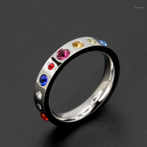 

2020 universe galaxy ring for women men stainless steel solar system eight planets czech crystal rings jewelry wedding ring1, Golden;silver