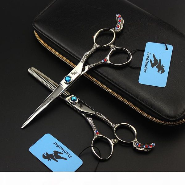 

6inch phoenix series professional hairdressing scissors retro silver 6 inch cutting thinning styling tool hair salon barber