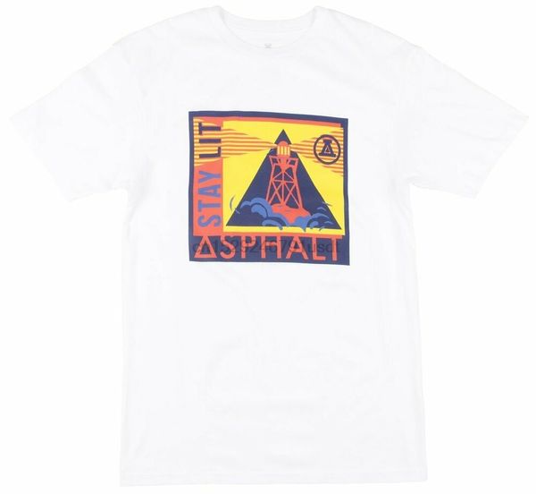 

asphalt yacht club stay lit lighthouse t-shirt white ayc men sport hooded sweatshirt hoodie