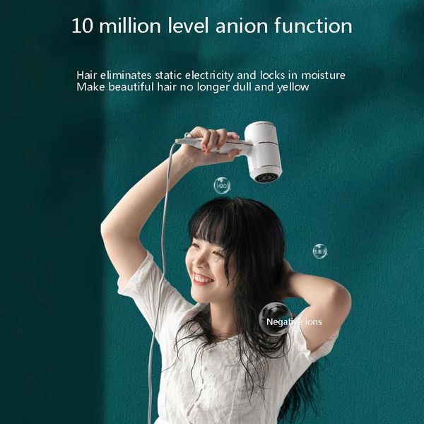 

original yoodi portable anion hair dryer nanoe water ion hair care professinal quick dry 1600w travel hairdryer