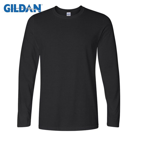 

big size cotton t shirt spring/autumn fashion mens t-shirt men's long sleeved o-neck solid color casual t-shirts tees kg-258, White;black
