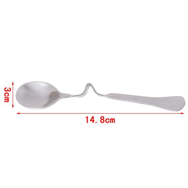 

1pc stainless steel multifunctional milk coffee mixing spoons teaspoon with curved handle honey spoons 1pc stainless h bbybtf