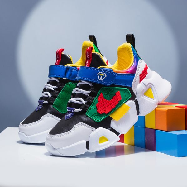 

boys children's sport fashion basketball shoes lightweight casual sneakers for boy basket enfant garcon chaussure, Black