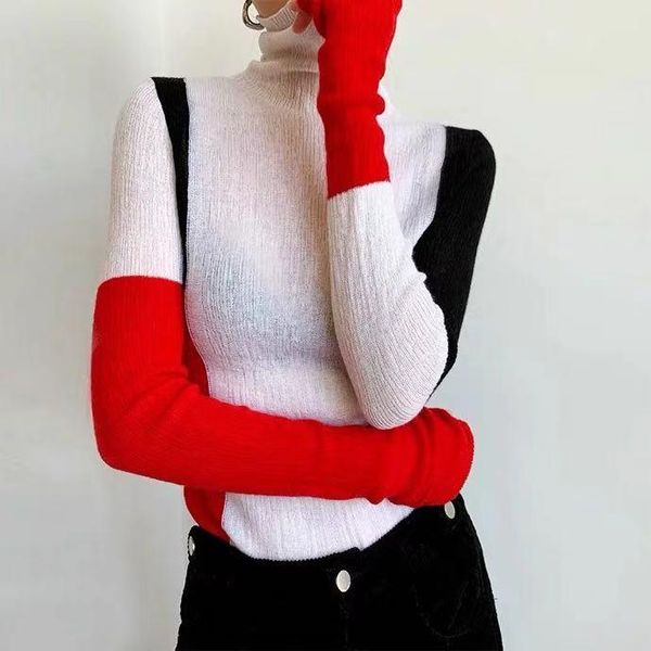 

jk12205 fashion women's sweaters 2021 runway luxury european design party style women's clothing, White;black