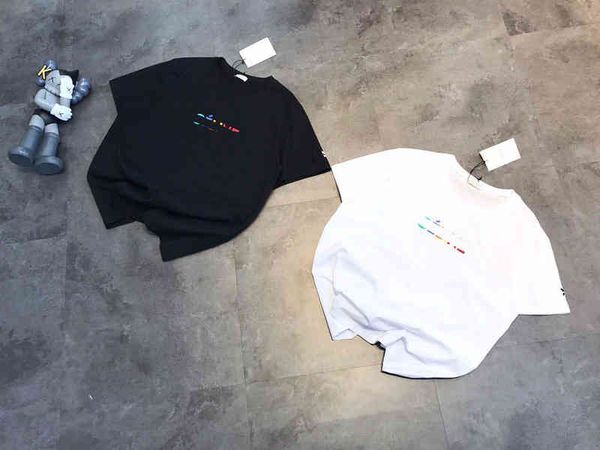 

2022 factory wholesale new saijia color silicone small simple t-shirt couple three-dimensional jelly letter loose half sleeve qingdao, White