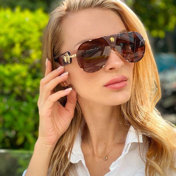 

2020 vintage pilot солнцезащитные очки женщины конструктор gradient вс очки металл кожа декоративные ladies оттенки sunglass, White;black