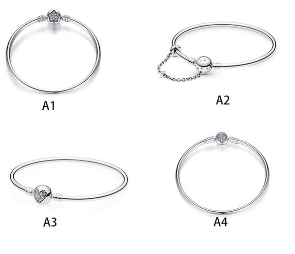 

exquisite s925 sterling silver fit pandora round love heart full diamond bracelet women diy bracelet bead love heart blue crysta charm for b, Black